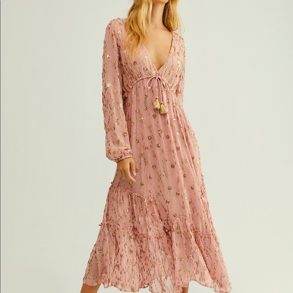 Free People Celina Maxi Dress S